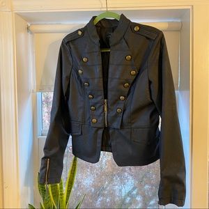 faux leather jacket